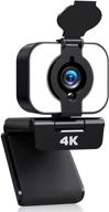 🎥 high-quality 4k hd webcam with microphone and privacy cover for desktop pc laptop - ideal for conferencing, zoom, online classes, and gaming logo