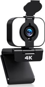 img 4 attached to 🎥 High-Quality 4K HD Webcam with Microphone and Privacy Cover for Desktop PC Laptop - Ideal for Conferencing, Zoom, Online Classes, and Gaming