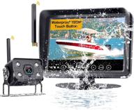 enhance your vehicle's safety with yakry y34 hd 1080p wireless rear view camera & 🚗 7 inch monitor - ideal waterproof system for rvs, forklifts, trucks, crane, harvester, and boat high-speed observation logo