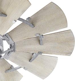 img 3 attached to Quorum International Windmill 52-Inch Ceiling Fan - Galvanized Finish - Model 95210-9