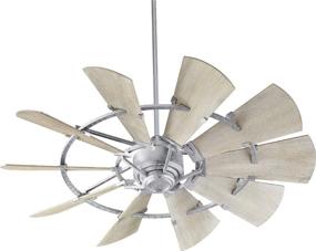 img 4 attached to Quorum International Windmill 52-Inch Ceiling Fan - Galvanized Finish - Model 95210-9