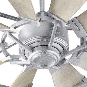 img 2 attached to Quorum International Windmill 52-Inch Ceiling Fan - Galvanized Finish - Model 95210-9