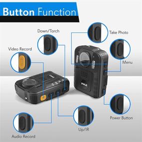 img 2 attached to Introducing the Pyle PPBCM6: High-definition Rechargeable Waterproof Police Security Video Compact Camera - Your Ultimate Wearable Law Enforcement Mini Surveillance Cam with Audio Video Recording, Night Vision, and Motion Detection Features