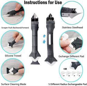 img 3 attached to 🧰 Enhanced Stainless Steelhead Caulking Applicator for Tapes, Adhesives, and Sealants with Adhesive Dispensers & Accessories