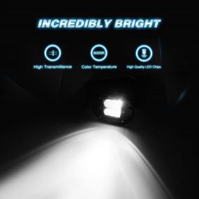 img 1 attached to 💡 Nilight LED Light Bar 2PCS 18W Flush Mount Flood Off Road Lights - Buy Now!