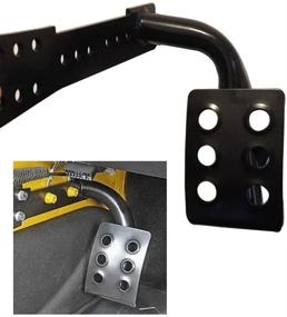 img 3 attached to 🦶 Bentolin Metal Dead Pedal Left Side Foot Rest Kick Panel Compatible for Jeep Wrangler JK &amp; Unlimited 2007-2018 (Black)