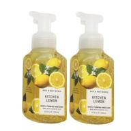 bath and body works gentle foaming hand soap, kitchen lemon 8.75 ounce (2-pack): refreshing citrus scent for clean and soft hands logo