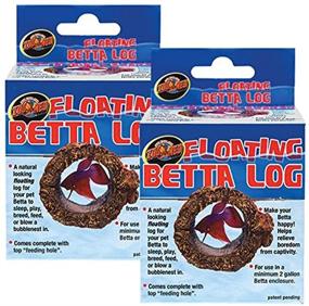 img 1 attached to 🐠 2-Pack Zoo Med Floating Betta Logs