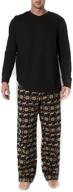 mens 2pc long sleeve pajama men's clothing for sleep & lounge logo