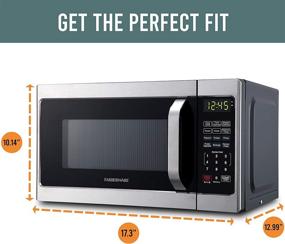 img 2 attached to 🍽️ Farberware Classic FMO07AHTBKJ 0.7 Cu. Ft. 700-Watt Microwave Oven: Sleek Stainless Steel Design with LED Lighting