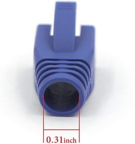 img 2 attached to Premium VCE 30 Pack Ethernet Connector Boots in Striking Blue - Ultimate Cable Protection Solution