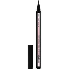 img 4 attached to Maybelline Hyper Easy Liquid Pen No-Skip Eyeliner: Satin Finish, Waterproof Makeup in Pitch Black - 0.018 Fl Oz