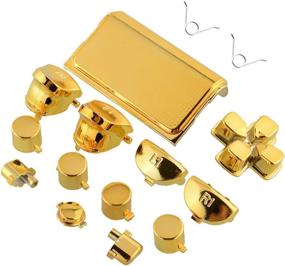 img 2 attached to ⚙️ Gold Replacement Repair Buttons Set with 2 Springs for PS4 DualShock 4 Controller – Jadebones Chrome Plating Upgrade