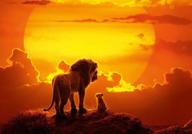 🦁 lelez 7x5ft cartoon lion king backdrop: forest jungle safari sunset dusk background for photography, baby shower, child kids birthday party, photo booth - tvv011 logo