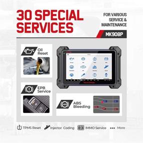 img 1 attached to 🔧 Autel MaxiCOM MK908P Advanced Automotive Diagnostic Scan Tool with J2534 ECU Programming, ECU Coding, and 30+ Service Functions - MS908P Upgraded, Including TS401 TPMS Service Tool