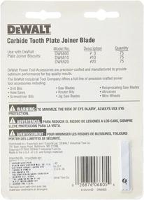 img 1 attached to Durable DEWALT Plate Joiner Blade, 4-Inch Carbide 🔪 Tip, 6-Tooth – Enhance Precision and Efficiency with DW6805