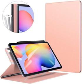 img 4 attached to Ztotop Samsung Galaxy Tab S6 Lite 10.4 Inch 2020 Case - Strong Magnetic Ultra Slim Smart Cover with Auto Sleep/Wake Function for Galaxy S6 Lite Tablet SM-P610/P615, Rose Gold