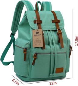 img 3 attached to 🎒 BLUBOON Vintage Leather Backpack - Ideal Rucksack for Casual Daypacks