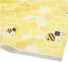 img 2 attached to Bumblebee Baby Plastic Tablecloth: Vibrant Multi-Color Design in 54"x102" – Creative Converting