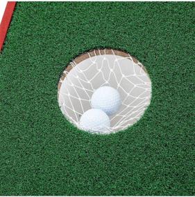 img 2 attached to SPRAWL Golf Cornhole Set - Ultimate Indoor/Outdoor Chipping Game - Golf Chip Shot Yard Game with Hitting Mat for Tailgate, Party, Office, Backyard - 2 x 3 FT