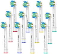 🦷 aoremon 12pack replacement brush heads for oral b braun floss action pro 7000 pro 1000 pro 3000 pro 5000 vitality toothbrush models logo