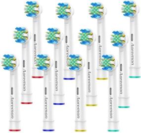 img 4 attached to 🦷 Aoremon 12Pack Replacement Brush Heads for Oral b Braun Floss Action Pro 7000 Pro 1000 Pro 3000 Pro 5000 Vitality Toothbrush Models