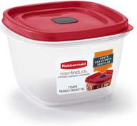 🍱 rubbermaid 7 cup food storage container 3-pack - clear, durable, and versatile логотип