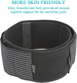 img 2 attached to Nvorliy SI Joint Belt Plus Size Sacroiliac Brace: Adjustable Compression Support for Sciatic Nerve & Lower Back Pain Relief in Women and Men (2XL/3XL)