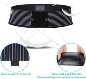 img 3 attached to Nvorliy SI Joint Belt Plus Size Sacroiliac Brace: Adjustable Compression Support for Sciatic Nerve & Lower Back Pain Relief in Women and Men (2XL/3XL)