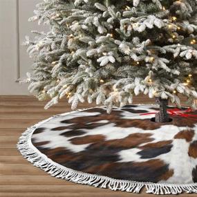 img 2 attached to SSLife Cowhide Christmas Decorations Ornament