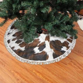 img 3 attached to SSLife Cowhide Christmas Decorations Ornament