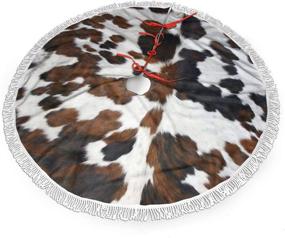 img 4 attached to SSLife Cowhide Christmas Decorations Ornament