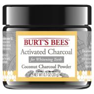 🦷 burt's bees activated coconut charcoal powder: powerful teeth whitening in 20g logo