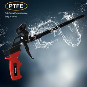 img 3 attached to 🔫 Professional Foam Gun by Preciva for Heavy Duty PU Expanding Foam Caulking, Sealing, and Filling Applications - Ideal for Home and Office Use
