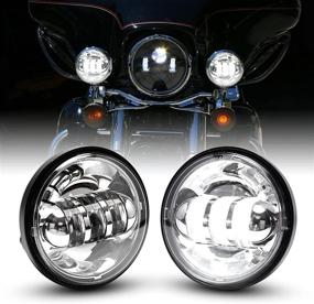 img 4 attached to Motorcycles Auxiliary Motorcycle Projector Pair（Chrome）
