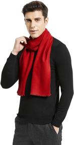 img 3 attached to Luxurious Winter Cashmere Fashion Formal Scarves: Style and Warmth Combined!