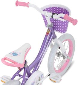 img 2 attached to 🚲 JOYSTAR Angel Girls Bike for Toddlers and Kids 2-9 Years, 12 14 16 18 Inch Kids Bike with Training Wheels &amp; Basket, 18-inch Kids Bikes with Handbrake &amp; Kickstand — Enhanced SEO