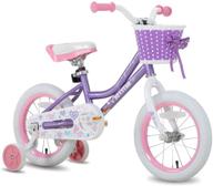 🚲 joystar angel girls bike for toddlers and kids 2-9 years, 12 14 16 18 inch kids bike with training wheels &amp; basket, 18-inch kids bikes with handbrake &amp; kickstand — enhanced seo logo