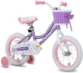 img 4 attached to 🚲 JOYSTAR Angel Girls Bike for Toddlers and Kids 2-9 Years, 12 14 16 18 Inch Kids Bike with Training Wheels &amp; Basket, 18-inch Kids Bikes with Handbrake &amp; Kickstand — Enhanced SEO