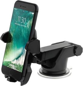 img 4 attached to 🚗 Universal Car Mount Holder for iPhone XS Max, 8/8 Plus, 7/7 Plus & Samsung Galaxy S8 Plus, S8 Edge, S7 - iOttie Easy One Touch 2