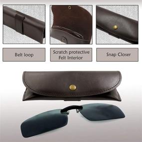 img 3 attached to Ultrathin Slim Clip Eyeglass Case Men's Accessories for Sunglasses & Eyewear Accessories