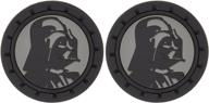 🌌 star wars darth vader auto cup holder coaster, 2-pack by plasticolor 000673r01 – ideal for car, truck, suv logo