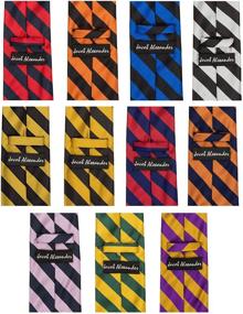 img 1 attached to Jacob Alexander Stripe College Striped Men's Accessories for Ties, Cummerbunds & Pocket Squares