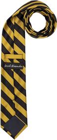 img 3 attached to Jacob Alexander Stripe College Striped Men's Accessories for Ties, Cummerbunds & Pocket Squares