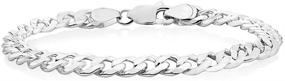 img 4 attached to 💎 Exquisite Italian Sterling Bracelet for Boys by Verona Jewelers: Elegant Jewelry for Young Gentlemen