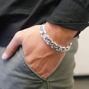 img 2 attached to 💎 Exquisite Italian Sterling Bracelet for Boys by Verona Jewelers: Elegant Jewelry for Young Gentlemen