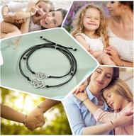 👩 shonyin wish bracelets mommy and me matching - separation anxiety present for preschool and kindergarten: mother and daughter bracelets logo