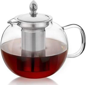 img 4 attached to 🌺 Effortless Blooming Flower Teapot: Hiware Removable Microwavable Stovetop for a Refreshing Tea Experience