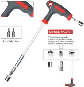 img 2 attached to T Handle Ratcheting Screwdriver Precision Non Slip