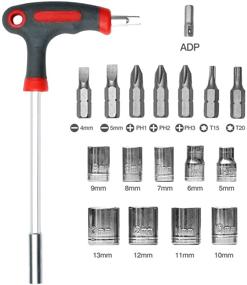 img 3 attached to T Handle Ratcheting Screwdriver Precision Non Slip